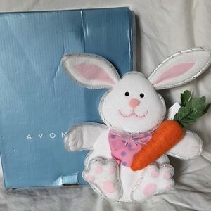 Avon Fiber Optic Bunny with Carrot - White and Pink